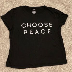 🌻2 for $20 Choose Peace Graphic Quote Tee